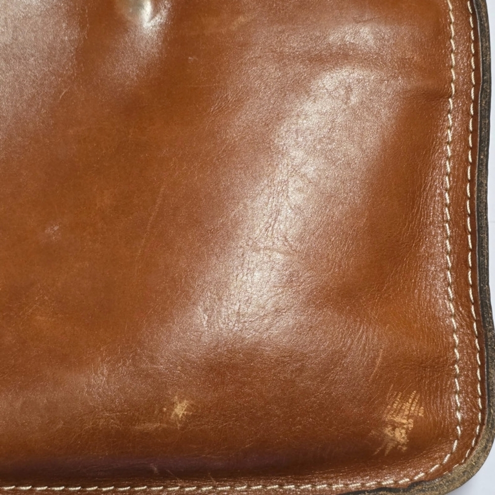Patricia Nash Venezia Heritage Crossbody Purse Leather Bag Brown 9.5" X 8.5" - Picture 5 of 15